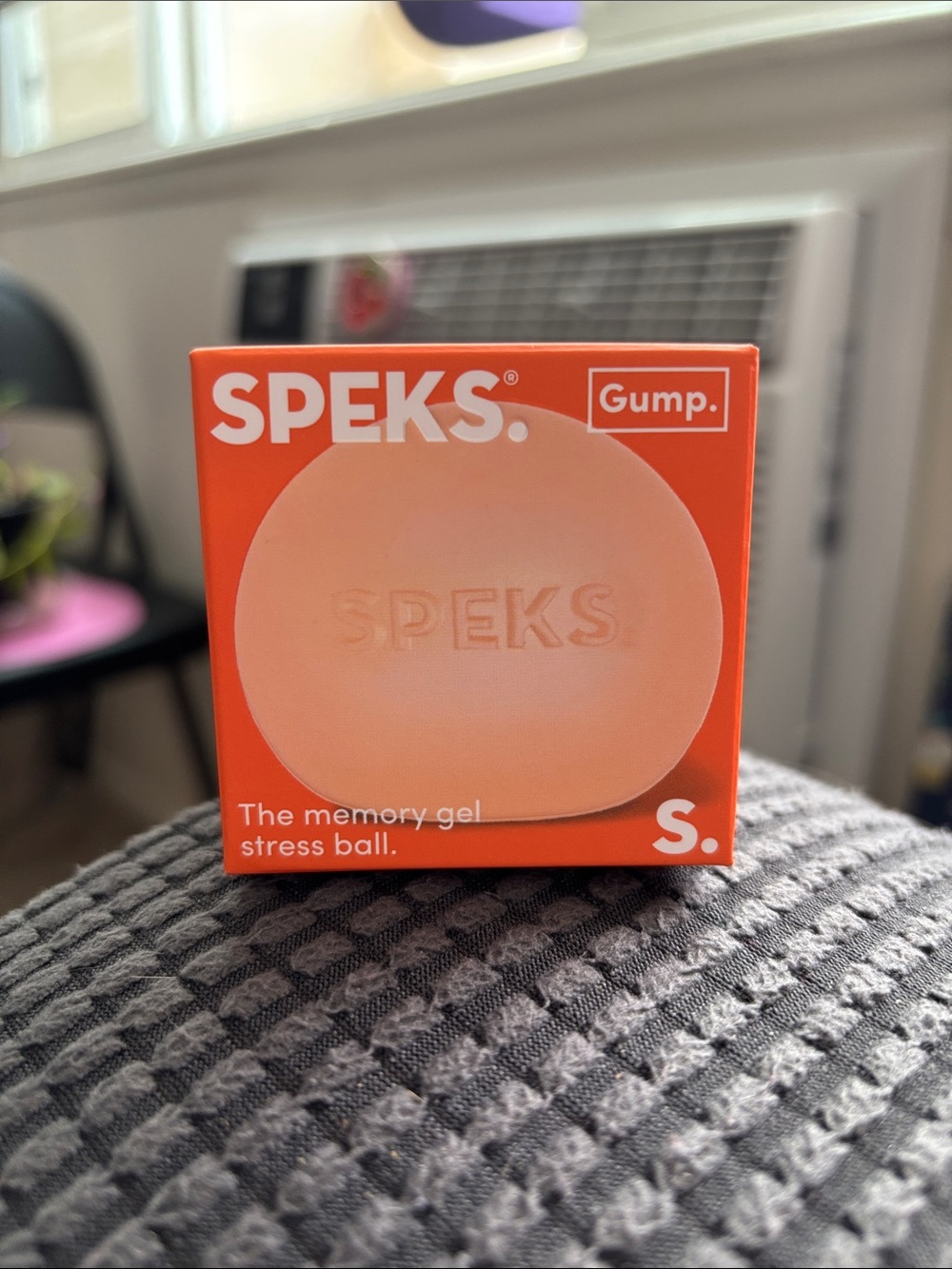 SPEKS SQUISHY Gump Memory Gel Stress Ball - Coral Orange